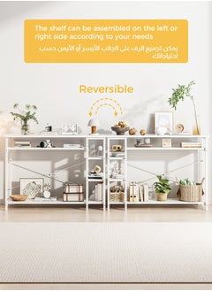 Stubborn 130*35*90cm 3 Tier Console Table with Storage Shelf Simple Sofa Table Coffee Corner and Entryway Table for Couch Hallway Entrance Living Room  - Image 5