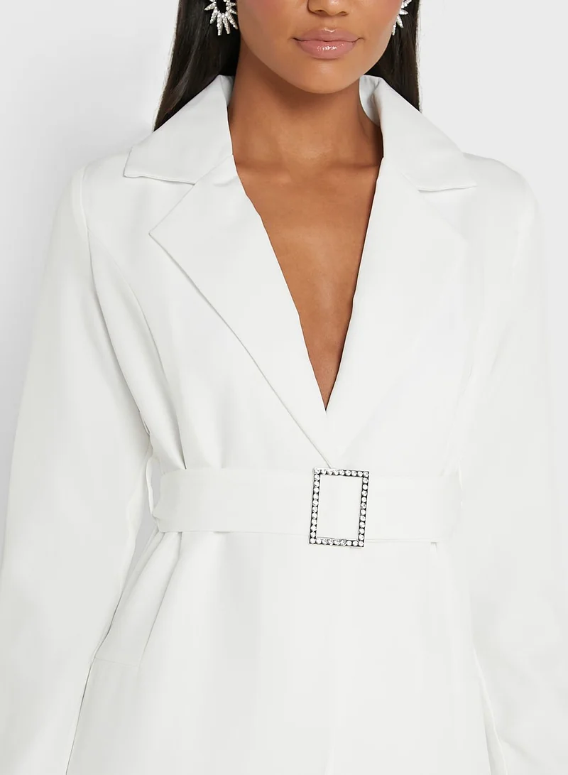ELLA Belted Blazer Dress