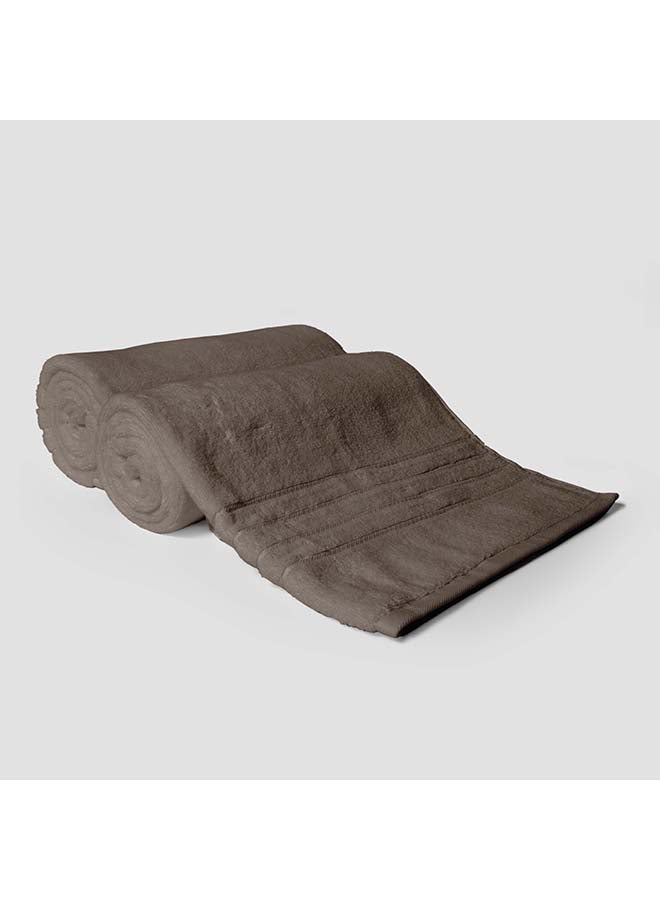 La'Marvel 2 Pieces Bath / Sheet / Pool Towel by La'Marvel, Beige 600 GSM 100% Cotton Plux Towels  - Image 3
