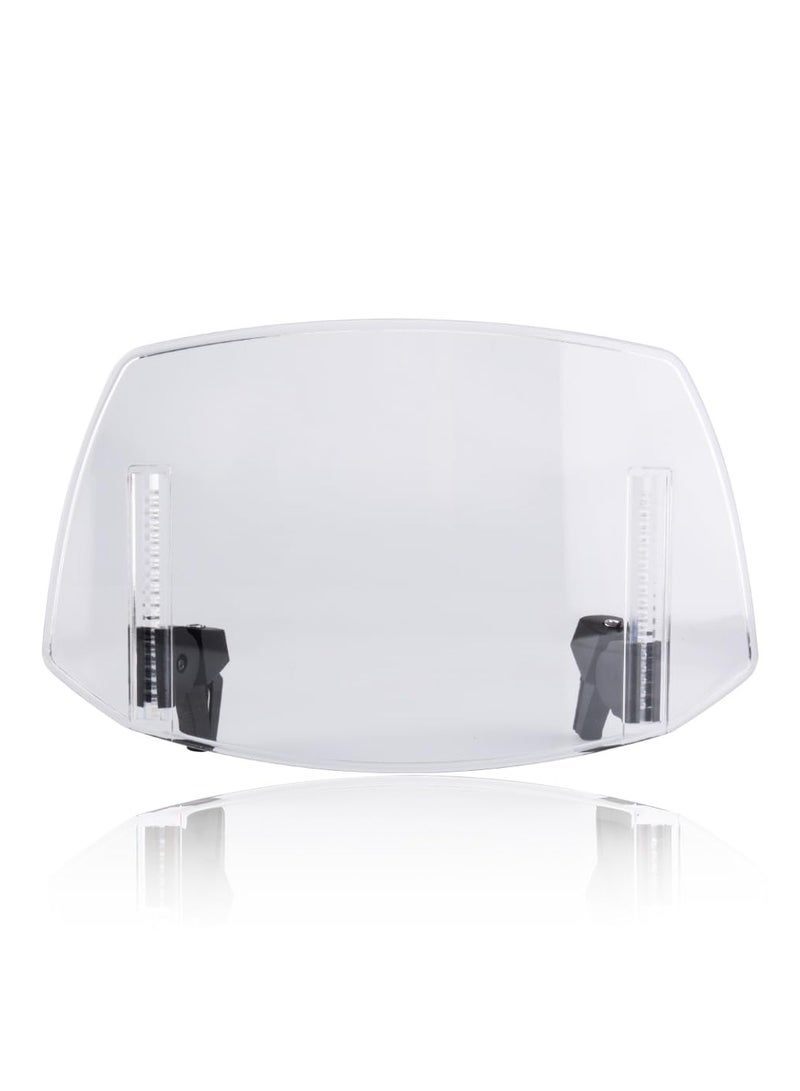 امتداد الزجاج الأمامي للدراجة النارية موسع تدفق الهواء الصغير فقط -ليس للعرض شبك قابل للضبط على عواكس الزجاج الأمامي مناسب عالمي - Image 1