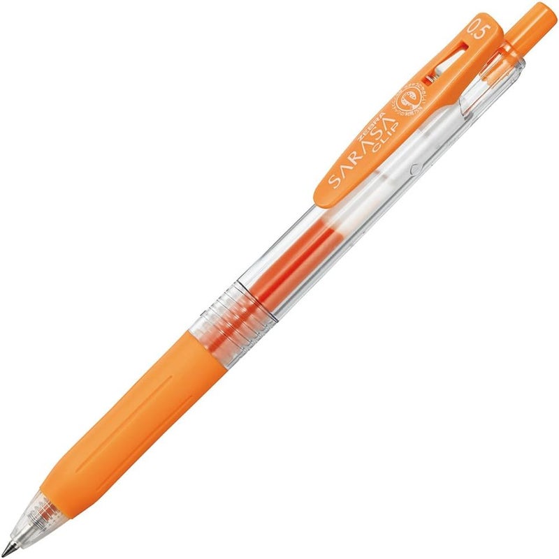Zebra Technologies Zebra Sarasa Clip Pen 0.5 mm, Orange (JJ15-OR) - Image 1