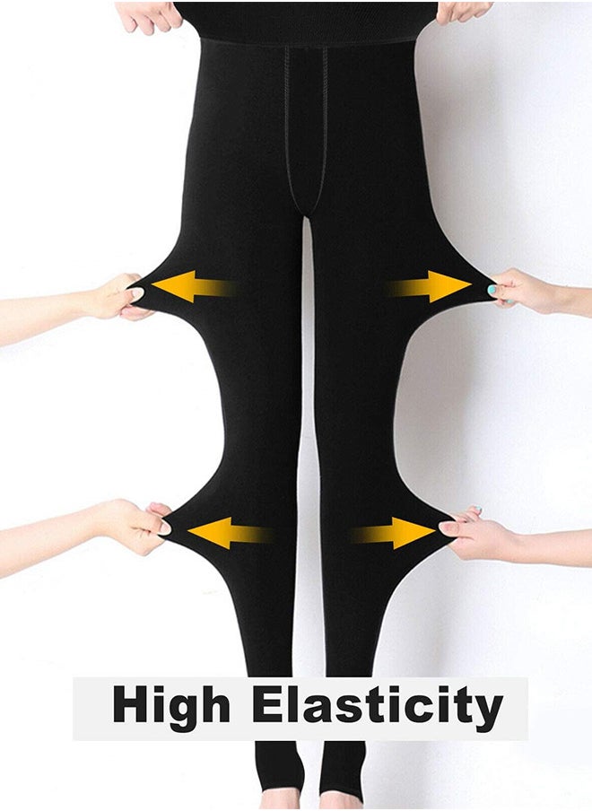 RATSAW - Women's Fleece Lined Leggings Thermal Thick Stretchy Leggings High Waisted Plush Warm Pants Trousers for Ladies - Image 1