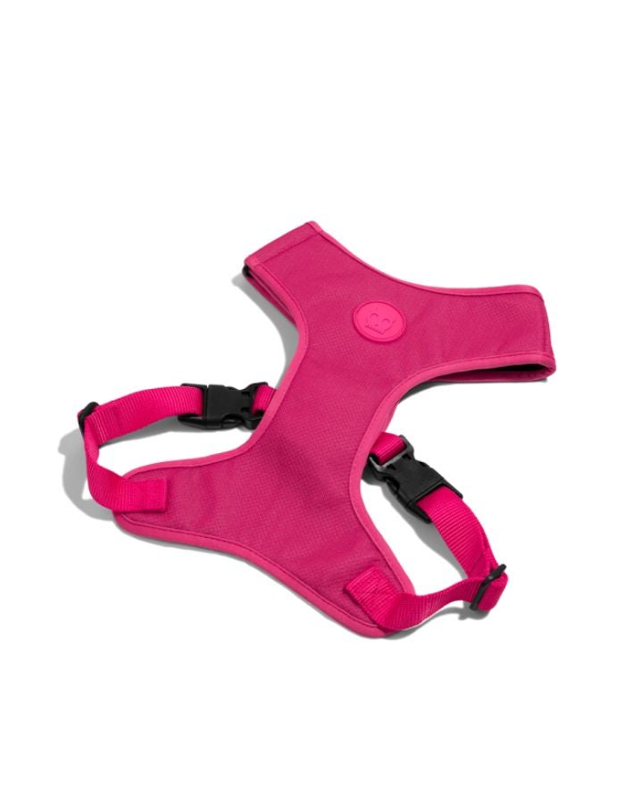 Zee.Dog Pink LED Adjustable Air Mesh Harness Large | Soft, Breathable & Illuminated - Image 2