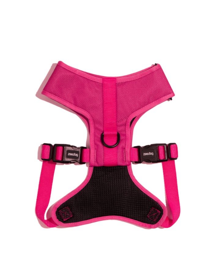 Zee.Dog Pink LED Adjustable Air Mesh Harness Large | Soft, Breathable & Illuminated - Image 3