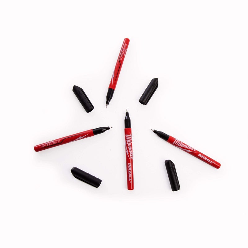 Milwaukee PEN FINE POINT ULTRA BLACK 4PK 48-22-3164 - Image 1