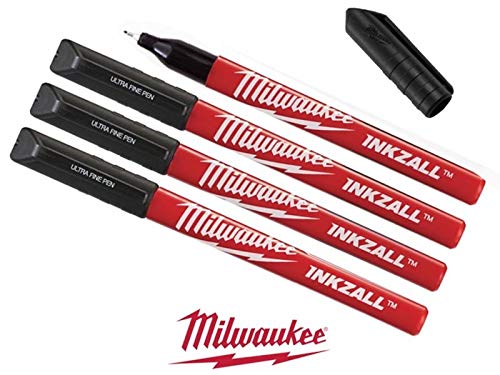 Milwaukee PEN FINE POINT ULTRA BLACK 4PK 48-22-3164 - Image 2