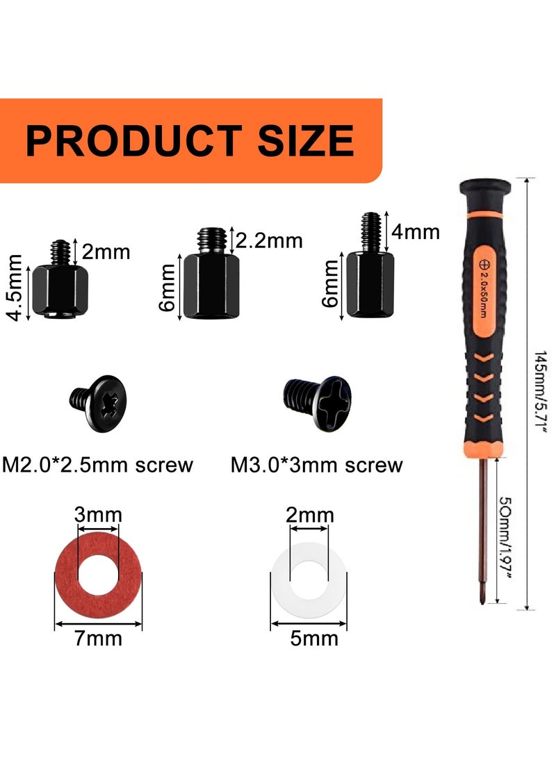 Chabeia M.2 SSD Screws Kit，Nvme M2 Screws Suitable for PS5 ASUS MSI Gigabyte NGFF Motherboard - Image 2