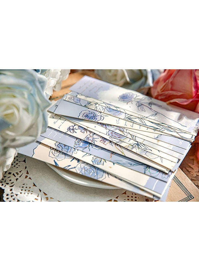 20 PCS Vintage Rose Theme Paper Bookmarks for Book Lovers, Boxed Bookmarks Set，Book Markers for Students Teachers Book Lovers Book Club Library (Rose) - Image 2