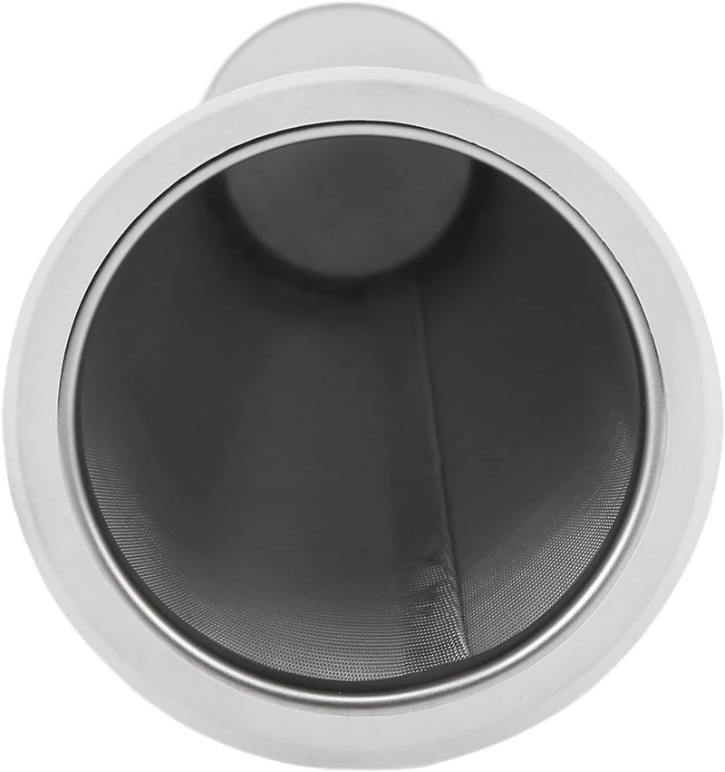 304 Stainless Steel Cold Brew Coffee Filter Cone Mesh with White Rubber Seal, Reusable Coffee Brew Infuser for Iced Coffee Tea and Fruit Infusions (8 * 21cm) - Image 2
