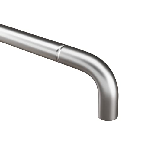 Atlantic Stainless Steel Round D Drawer Dazzling Chrome Finish Kitchen Cabinet & Drawer Handles (Gleaming Silver, 6 Inch - Set Of 12 Pieces) - Pull Handle - Image 4