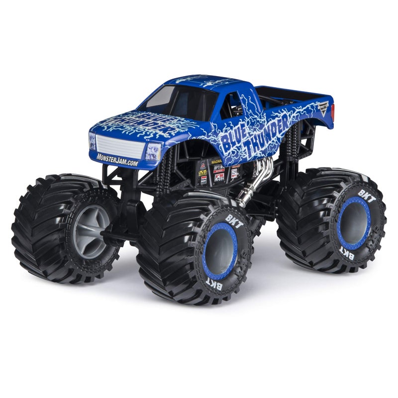 Monster Jam, Official Blue Thunder Monster Truck, Die-Cast Vehicle, 1: 24 Scale - Image 4