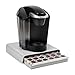 Mind Reader Single Serve Coffee Pod Drawer 36 Pod Capacity Countertop Organizer 1325L x 1275W x 275H Gray - Image 2