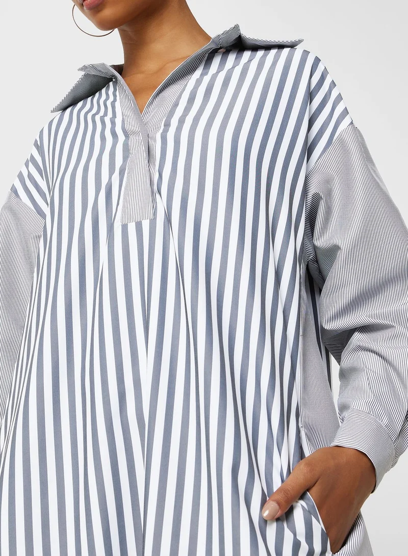 Khizana Stripe Printed Dress