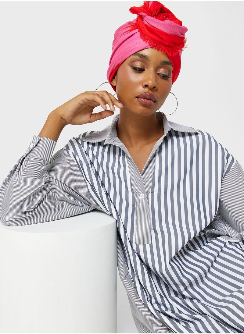 Khizana - Stripe Printed Dress - Image 1