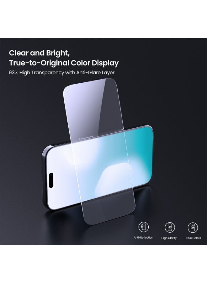 AMROAH for iPhone 17 Pro Max Screen Protector 9H Anti-Scratch Tempered Glass Film - Image 5