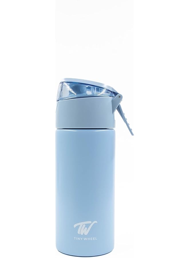 TINY WHEEL Stainless Steel Spray Bottle 400 Ml Capacity Baby Blue - Image 1