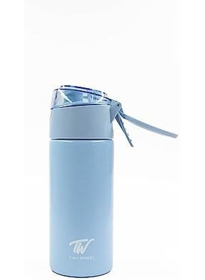 TINY WHEEL Stainless Steel Spray Bottle 400 Ml Capacity Baby Blue - Image 2