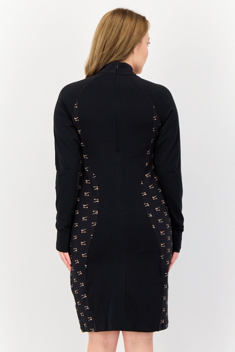 Nike فستان رياضي نسائي مناسب في الهواء الطلق، أسود - Image 3