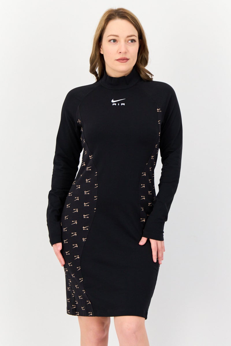 Nike فستان رياضي نسائي مناسب في الهواء الطلق، أسود - Image 1