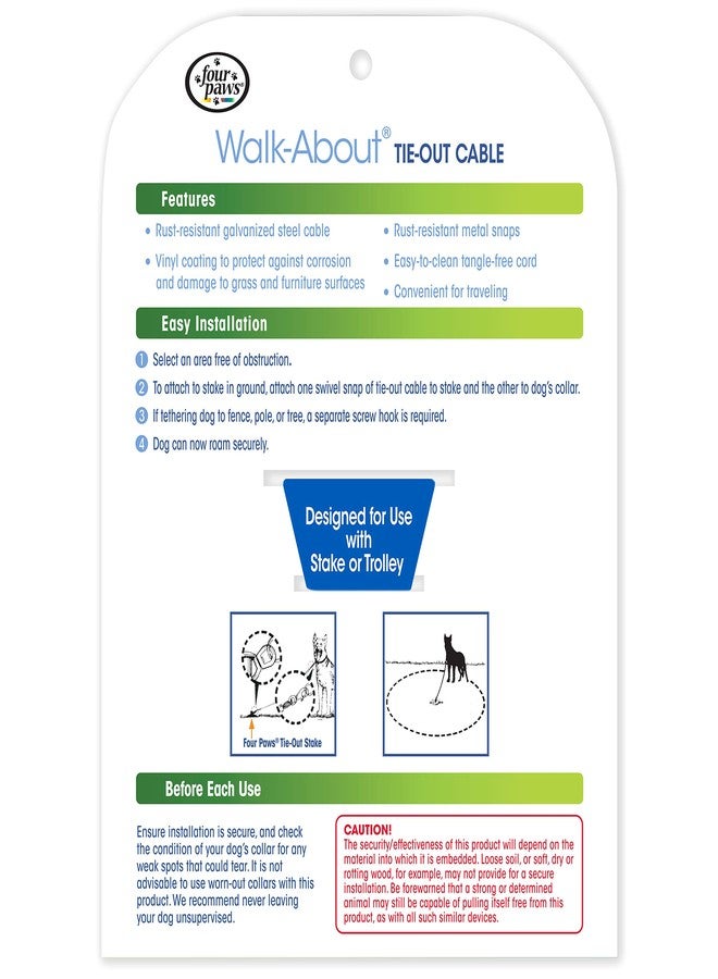 Four Paws Dog Super Tie Out Cable, 20 Foot,Silver - Image 5