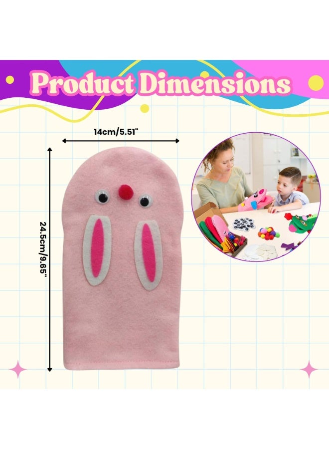 المنزل الذكي هوم سمارت مجموعة صنع الدمى للأطفال الصغار. مجموعة من 38 قطعة من دمى يدوية الصنع، مخيطة مسبقًا، وديكور من اللباد، وكرات صوفية، وعيون متحركة، مثالية للهدايا. - Image 2