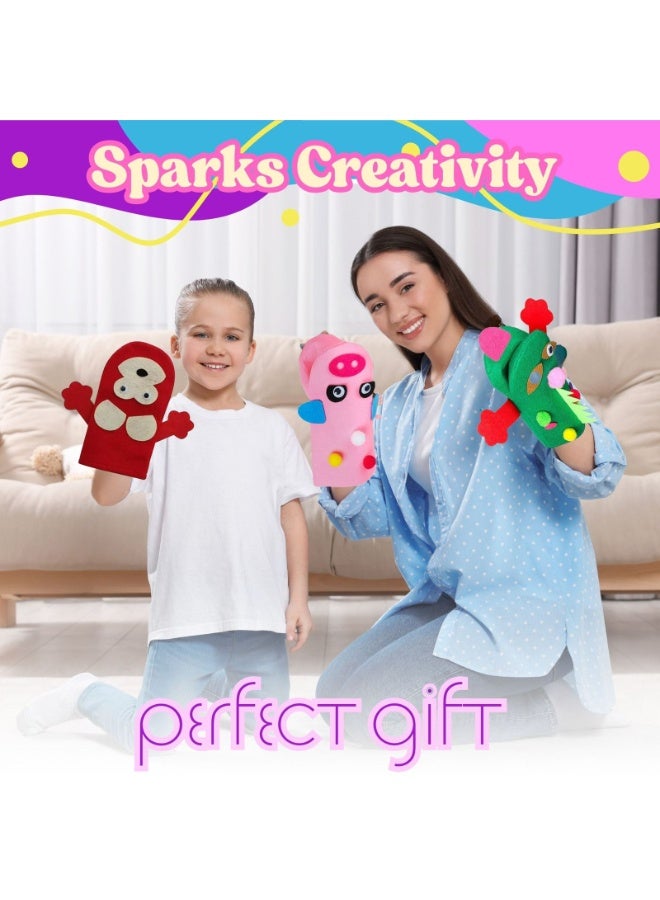 المنزل الذكي هوم سمارت مجموعة صنع الدمى للأطفال الصغار. مجموعة من 38 قطعة من دمى يدوية الصنع، مخيطة مسبقًا، وديكور من اللباد، وكرات صوفية، وعيون متحركة، مثالية للهدايا. - Image 4