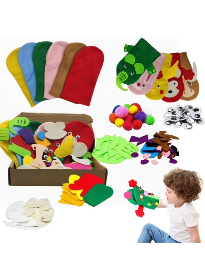 المنزل الذكي هوم سمارت مجموعة صنع الدمى للأطفال الصغار. مجموعة من 38 قطعة من دمى يدوية الصنع، مخيطة مسبقًا، وديكور من اللباد، وكرات صوفية، وعيون متحركة، مثالية للهدايا. - Image 1