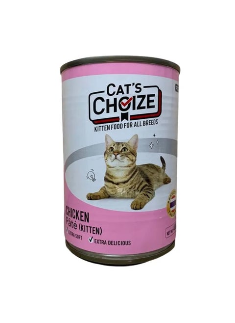 Cat’s Choize Chicken with Pate Kitten Canned Food - 400 g -Pack of 4