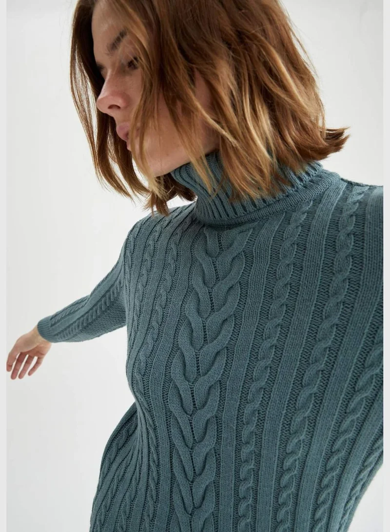 DeFacto Woman Tricot Regular Fit Turtle Neck Pullover