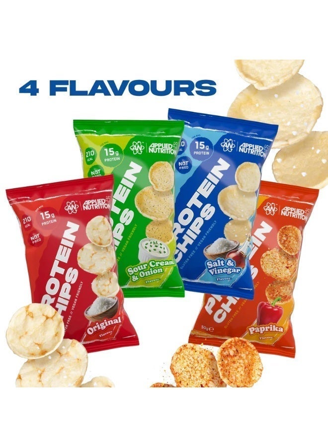 Protein Chips, Original – 50G | 15G Pea Protein, Gluten-Free, Vegan-Friendly, Lower Fat & Sugar For Muscle Recovery & On-The-Go Snacking