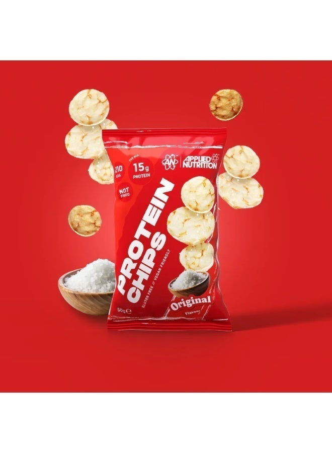 Protein Chips, Original – 50G | 15G Pea Protein, Gluten-Free, Vegan-Friendly, Lower Fat & Sugar For Muscle Recovery & On-The-Go Snacking
