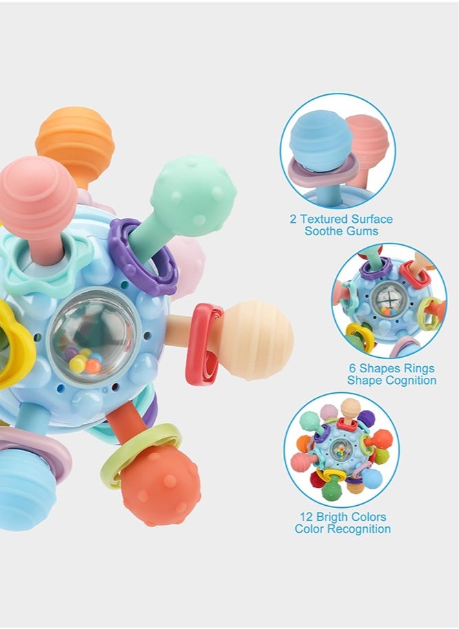 LO.BABY.VE - Baby Montessori Sensory Toys for 0-6 6-12 Months, Food Grade Teething Toys for Babies 0 3 6 9 12 18 Months, Newborn Infant Learning Developmental Toys Gifts for 1 2 Year Old Boys Girls - Image 1