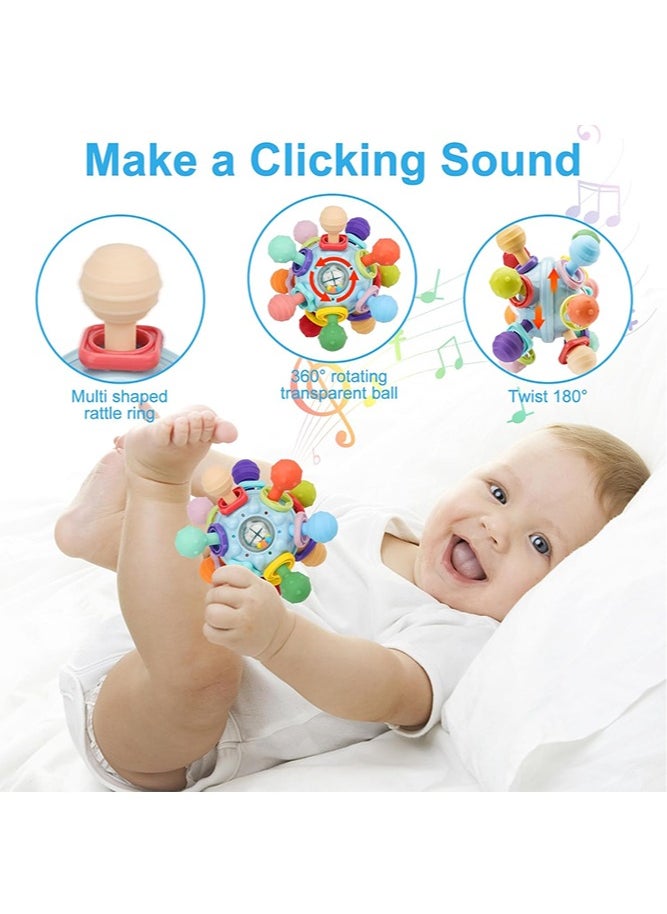 LO.BABY.VE - Baby Montessori Sensory Toys for 0-6 6-12 Months, Food Grade Teething Toys for Babies 0 3 6 9 12 18 Months, Newborn Infant Learning Developmental Toys Gifts for 1 2 Year Old Boys Girls - Image 1
