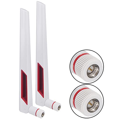 Onelinkmore Dual Band WiFi Antenna 2.4G 5G 5.8GHz Router Antenna SMA Male Universal Antenna for PC Desktop FPV Drone PS4 ASUS AC88U AC87U Antennas WLAN WiFi Antenne Booster Pack of 2 - Image 5
