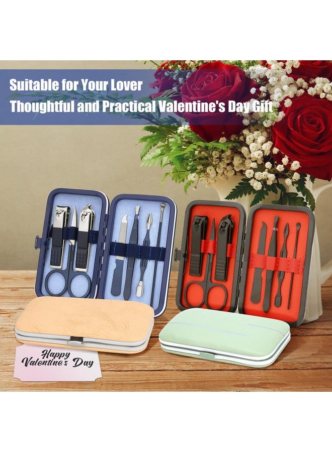 LifHap Manicure Set For Fathers Giftsstainless Steel Nail Care Setprofessional 7 In 1 Ingrown Toenail Clipper Grooming Toolpedicure Kit & Toe Nail Cutter For Men Dad Husband(Blue) - Image 2
