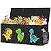 Beadsky Extra Large Toy Box Collapsible Toddlers Toy Chest Kids Storage Organizer Dinosaur Bin Boxes Storage Basket with Lids for Boys Girls Living Room Nursery Playroom 40x14x16 Black - Image 3