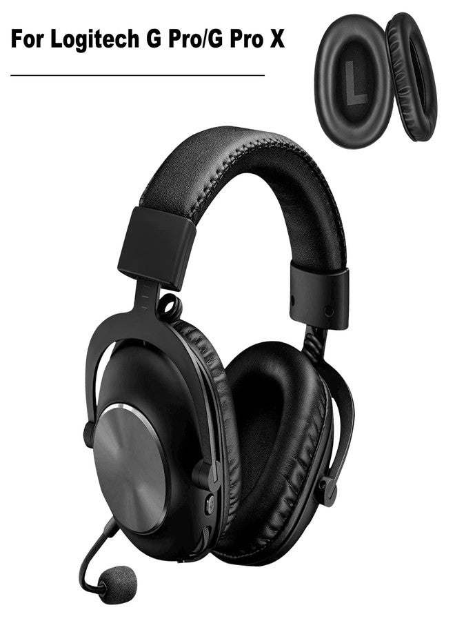 XBERSTAR وسادات أذن بديلة لسماعة الألعاب Logitech G Pro/G Pro X (جلد) - Image 2
