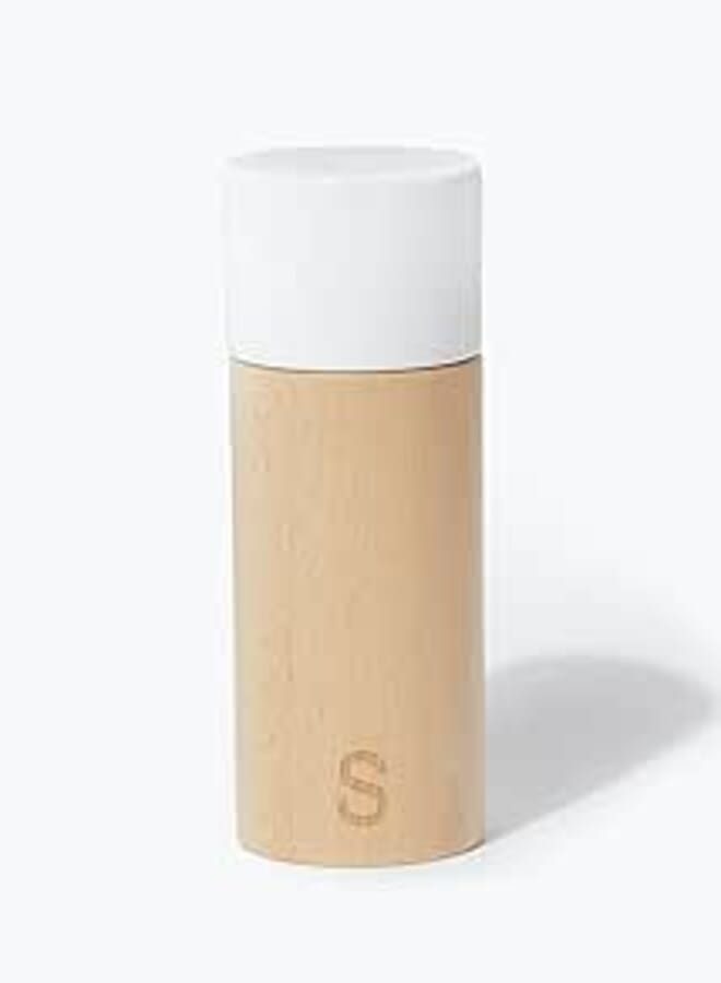 Matalan Wooden Salt Mill, 14.5 cm x 5 cm, Brown/White