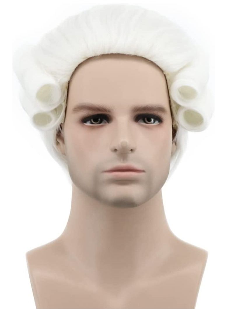 إستيل زي تنكري طويل مجعد للرجل الاستعماري أبيض - Image 1