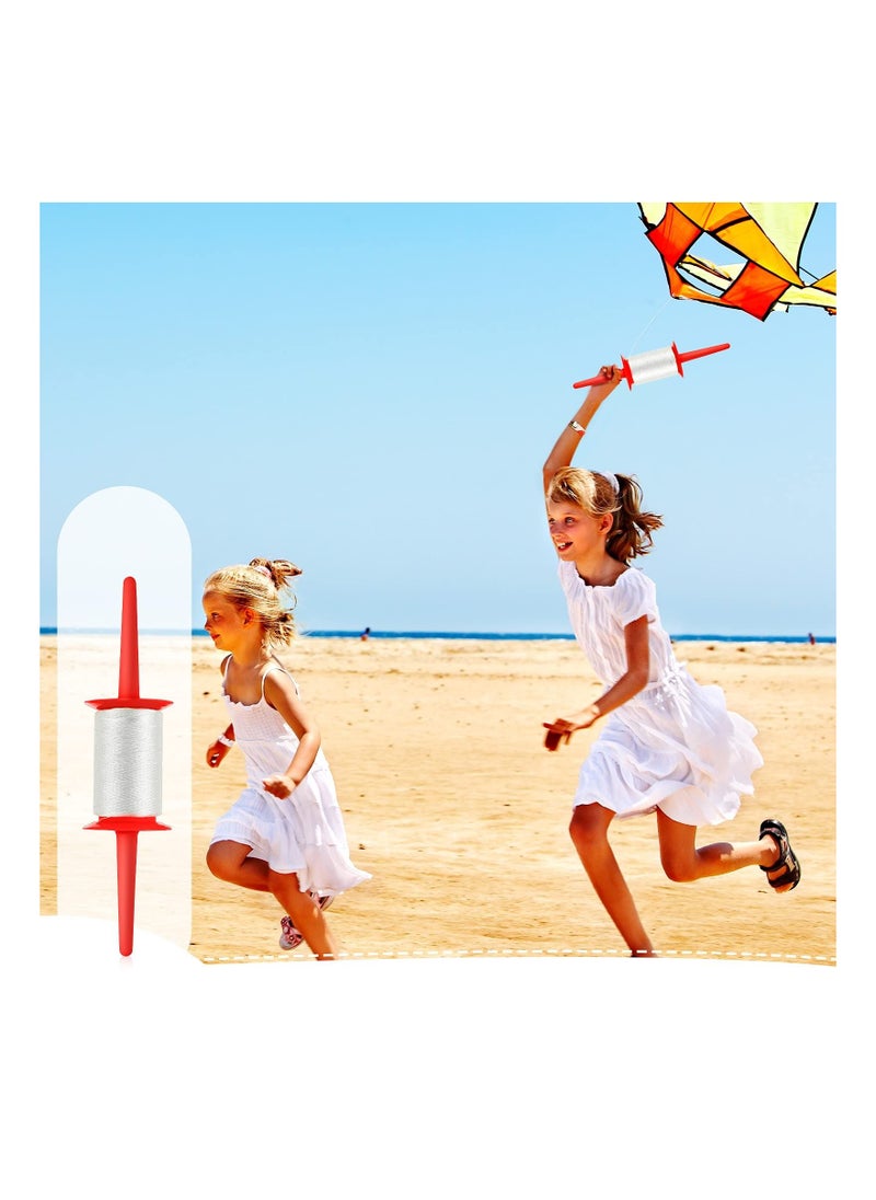 SYOSI - SYOSI 2 Pack Kite Spool, Kite Reel Winder Grip, Kite String Handle with 2 Line Connector 500 ft Line for Each Spool  Kite Line Accessory for Outdoor Kites - Image 1