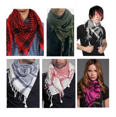 Tapp Collections Premium Shemagh Head Neck Scarf - Red/Black - Image 4