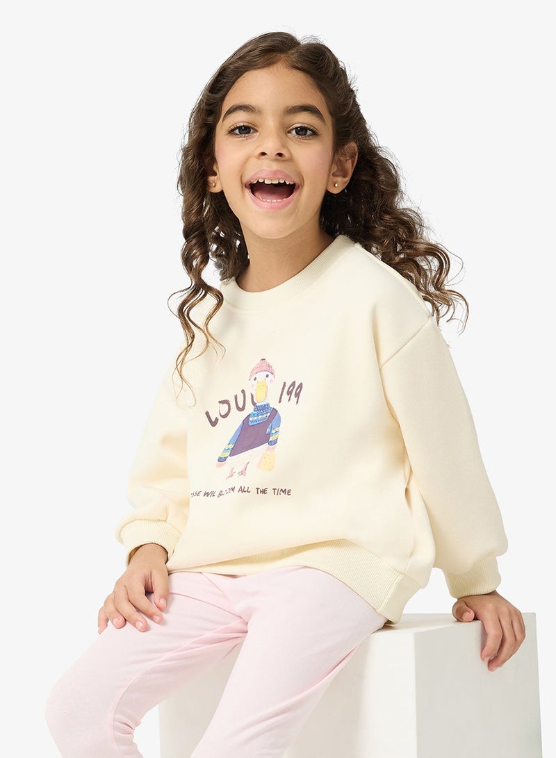 Pinata Duck Print Crew Neck Sweatshirt - Image 2