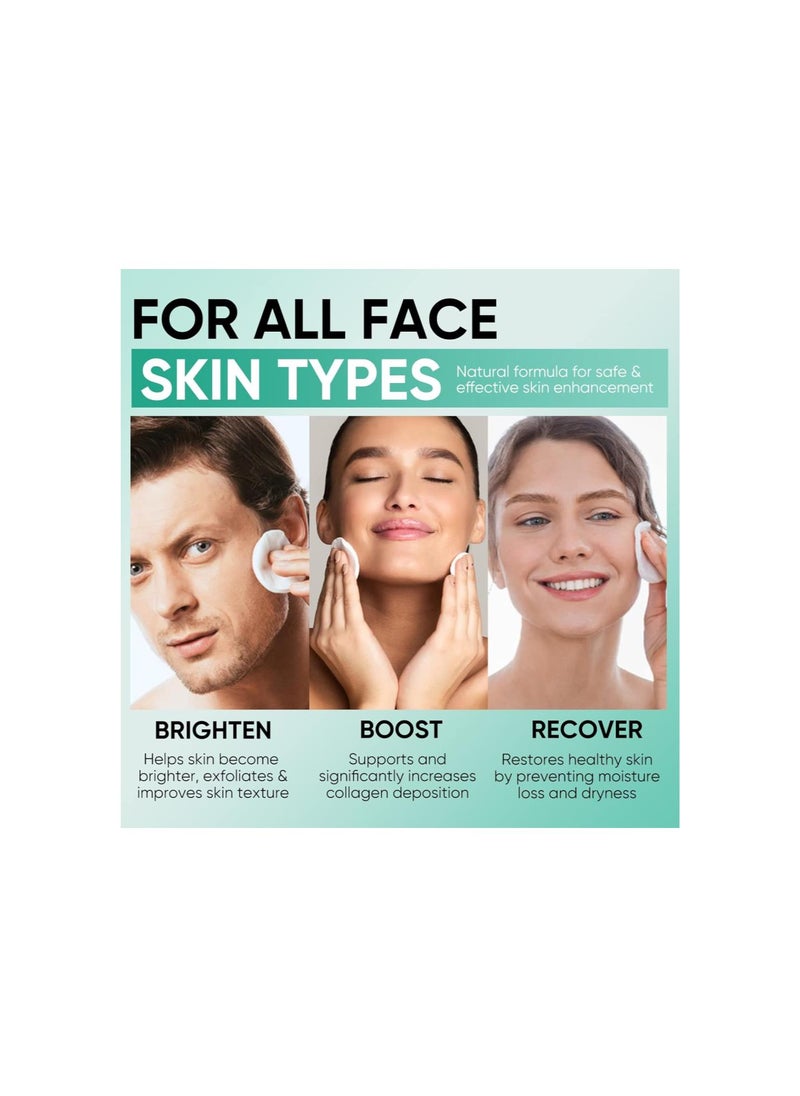 silvercnc - Glycolic Acid Pads 35% AHA Facial Resurfacing Pads, Glycolic Acid Toner Exfoliating Face Wipes Peel Exfoliant Pads Face Peel Facial Pads for Fine Lines & Wrinkles 50 Pads - Image 1