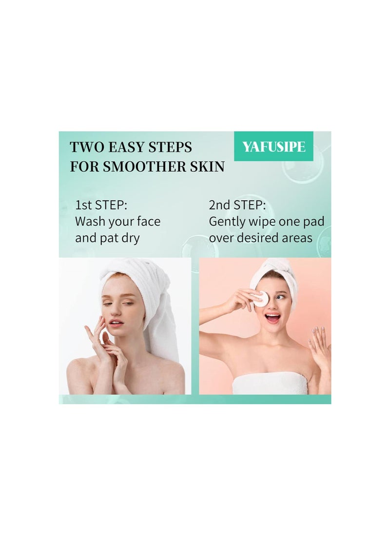 silvercnc - Glycolic Acid Pads 35% AHA Facial Resurfacing Pads, Glycolic Acid Toner Exfoliating Face Wipes Peel Exfoliant Pads Face Peel Facial Pads for Fine Lines & Wrinkles 50 Pads - Image 1