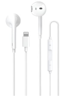 iPhone Earbuds Wired Lightning Headphones in-Ear Stereo Headset Built-in Microphone & Volume Control Compatible with iPhone 13/12/11/8/8plus X/Xs/XR/Xs max/pro/se iPad All iOS