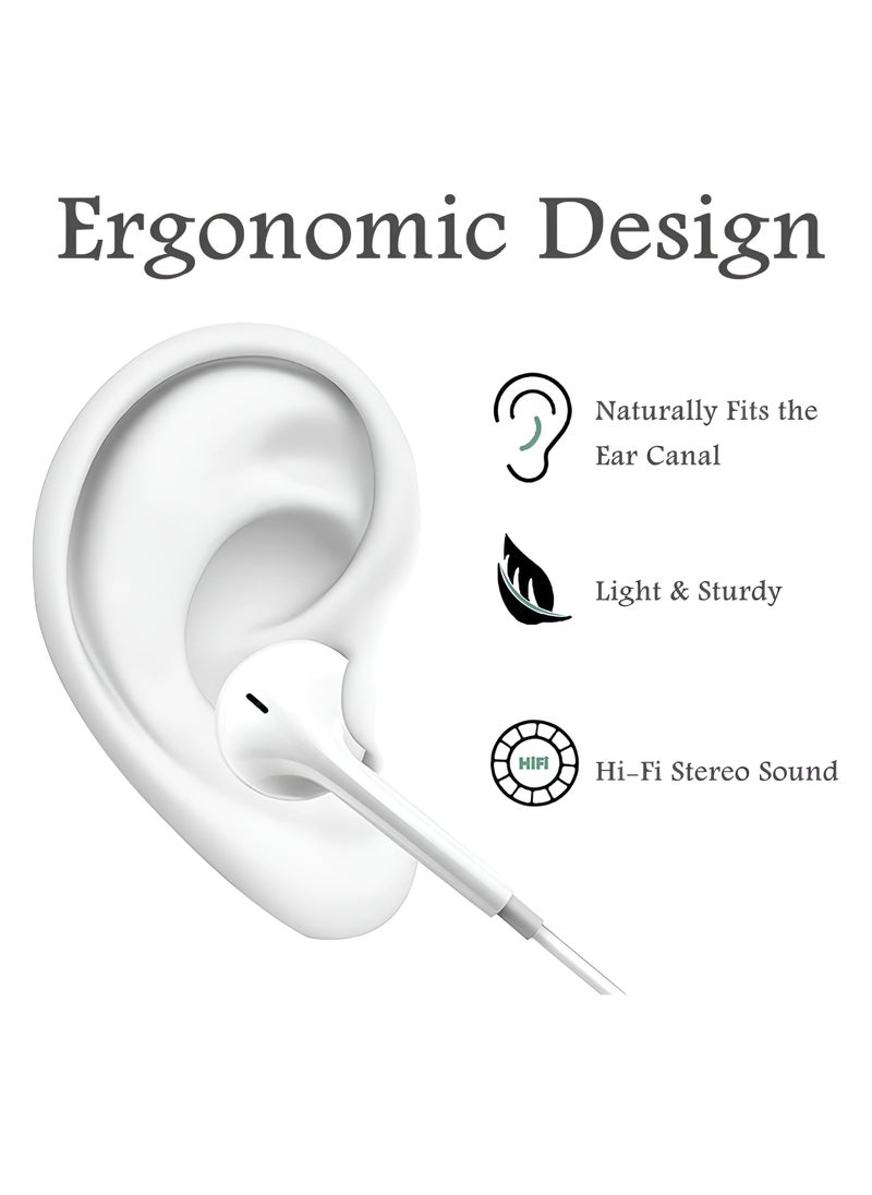 Generic - iPhone Earbuds Wired Lightning Headphones in-Ear Stereo Headset Built-in Microphone & Volume Control Compatible with iPhone 13/12/11/8/8plus X/Xs/XR/Xs max/pro/se iPad All iOS - Image 1