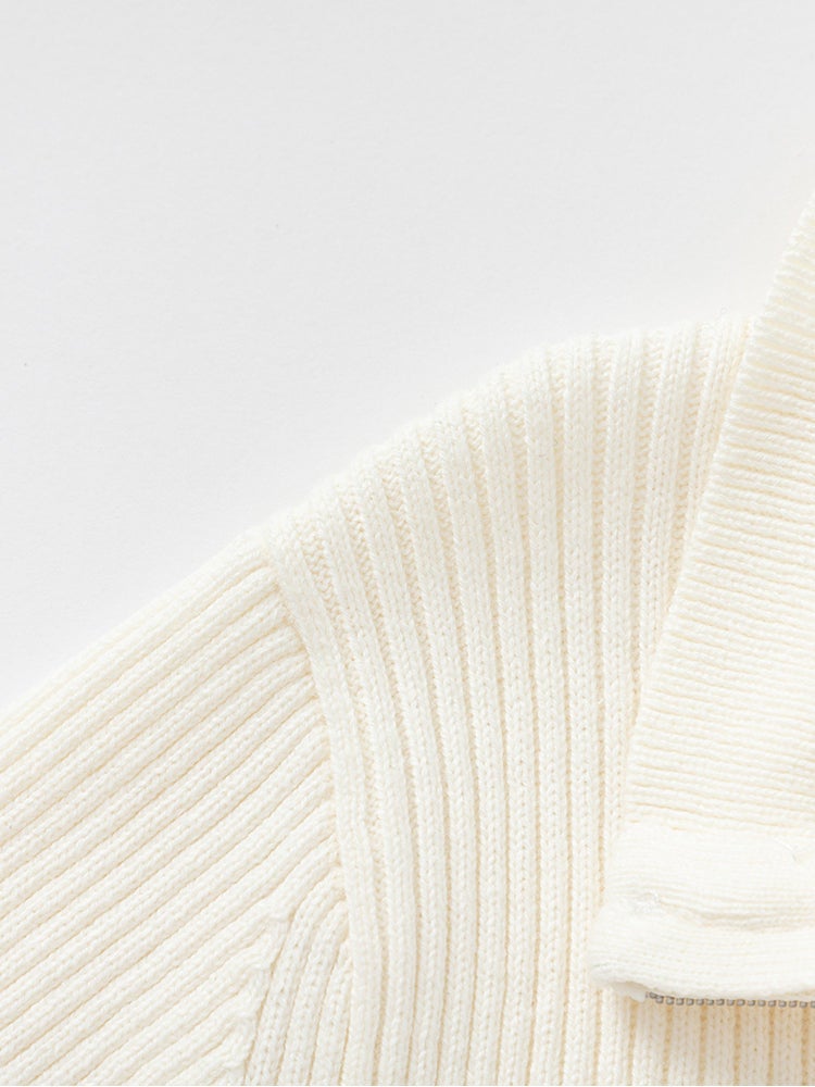 بالابالا كارديغان صوف بسحاب للبنات - Image 3