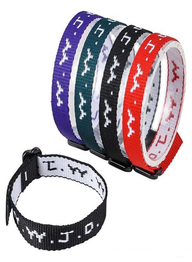 Hengulus 24 (2 Dozen) Wwjd Religious Bracelets Christian Wrist Bands and Church Event Fundraisers (Original Version) (Original Version) - Image 1