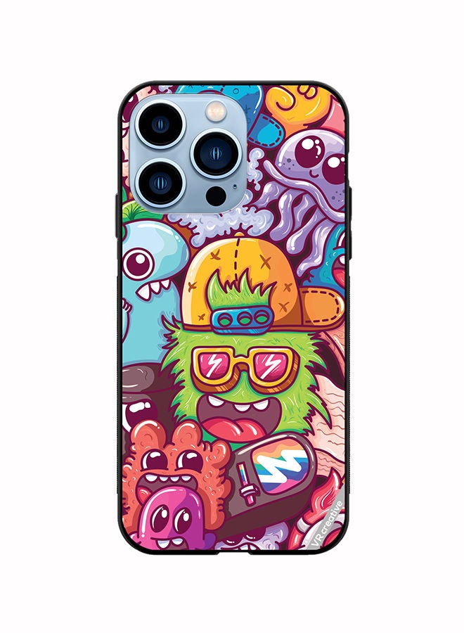 VR CREATIVE Protective Case Cover For Apple iPhone 13 Pro Graphitti Design Multicolour - Image 1
