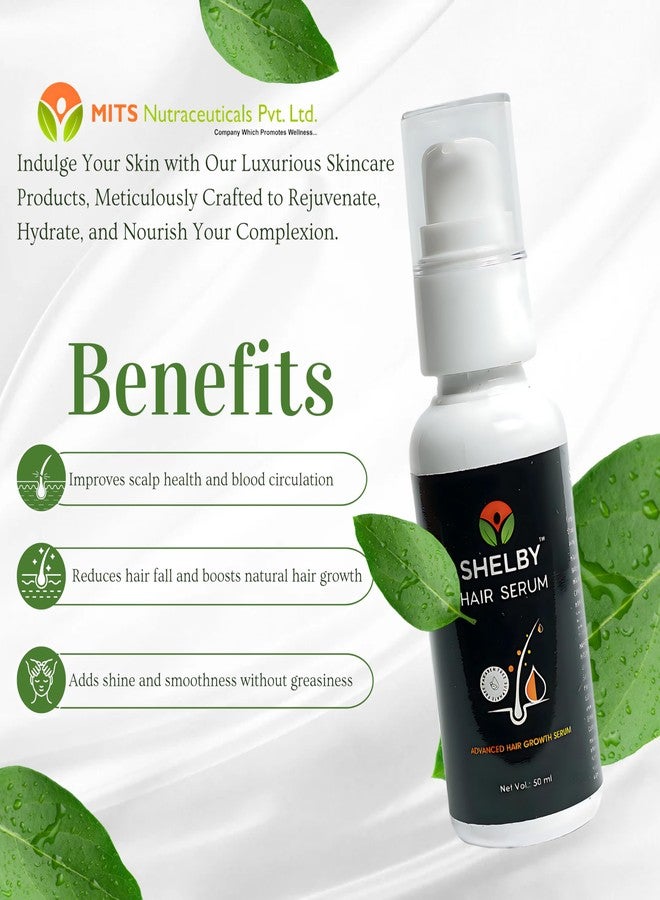 Shelby Anti Hair Fall Serum for Men & Women - 50ml | Reduces Hair Fall | Strengthens Roots | Promotes Hair Growth | Non-Greasy | All Hair Types - Image 4